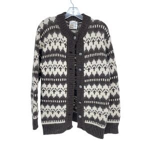 Runox Brown Women's Scandia Strik 100% Pure Wool Cardigan‎ - Size NO SIZE